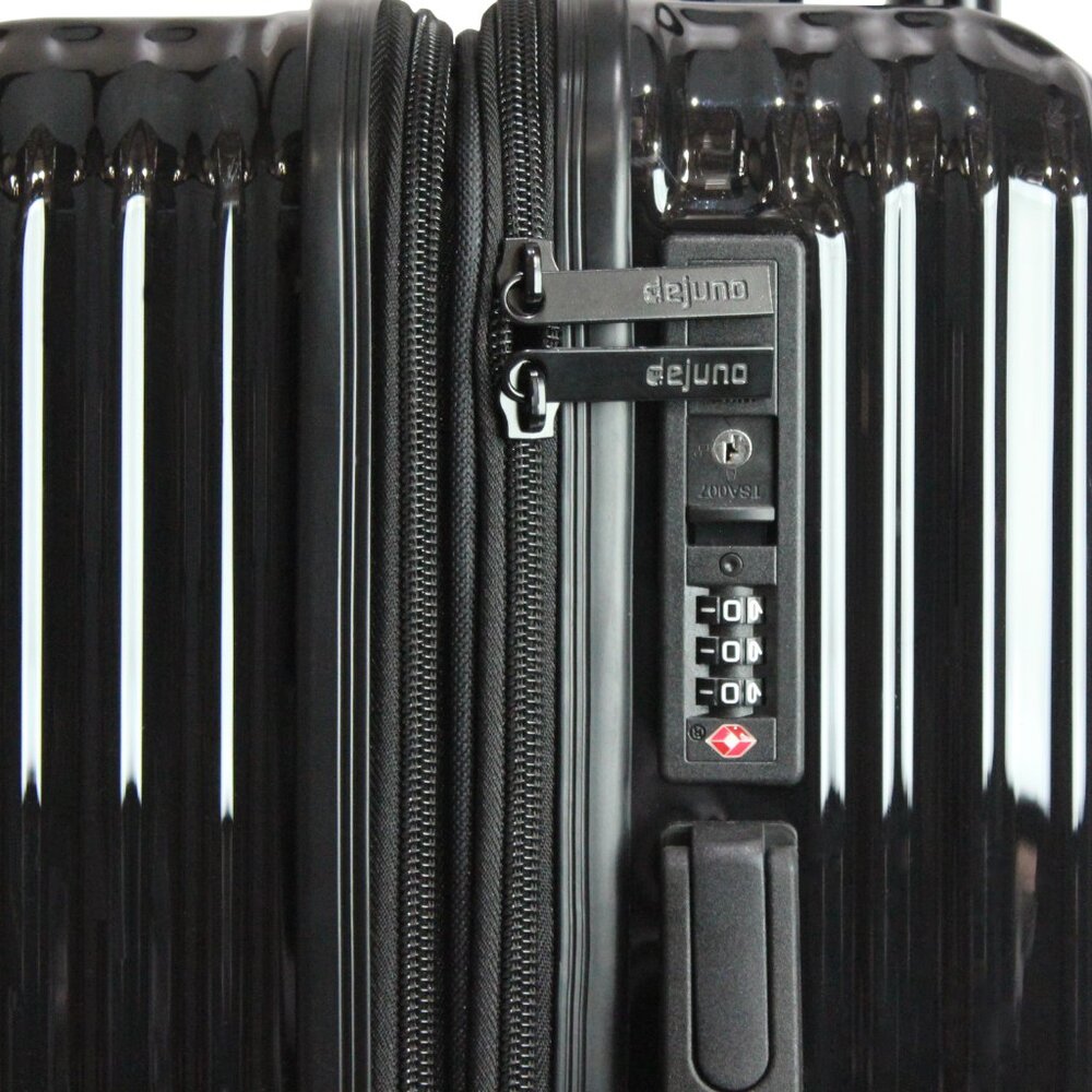 World Traveler Dejuno Tonal 20-Inch Carry-On Polycarbonate Luggage - Onyx - Picture 7 of 8